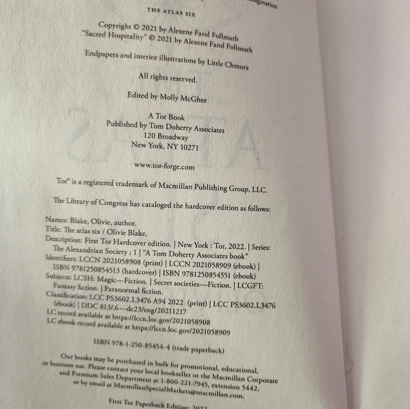 ATLAS SIX  BY OLIVIE BLAKE - Picture 2 of 2